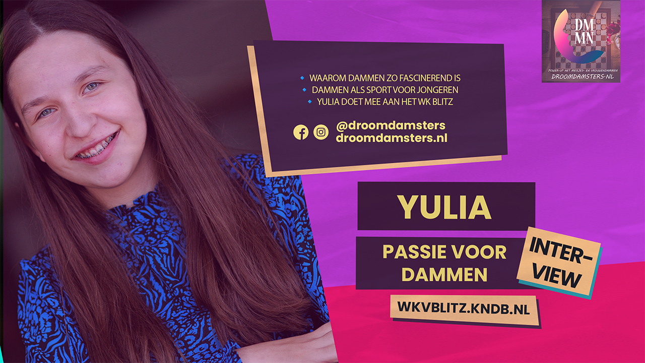 Yulia Bintsarovska over haar passie voor dammen